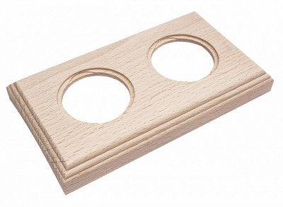 Bironi Рамка 2 постовая для скрытого монтажа (Натурэль на бревно 240мм), BF4C24-620-10