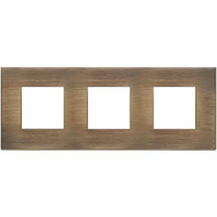 Vimar Накладка на Eikon Exe на 6 модулей (2+2+2) расстояние между центрами 71мм, сатинированная античная бронза, 22644.87 Vimar Накладка на Eikon Exe на 6 модулей (2+2+2) расстояние между центрами 71мм, сатинированная античная бронза, 22644.87