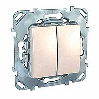 Unica Выключатель 2-кл. 10А 250В~ , беж.