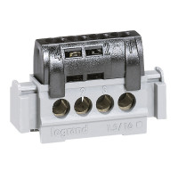 Legrand Клеммная колодка IP 2X - фаза - чёрный - длина 47 мм, 004850 Legrand Клеммная колодка IP 2X - фаза - чёрный - длина 47 мм, 004850