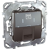MGU5.493.12ZD - Unicatop розетка тлф 1xrj12 6 конт. , графит