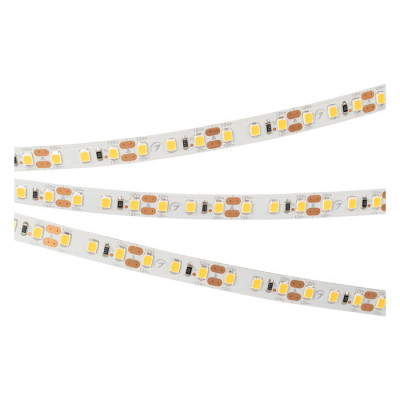 Светодиодная лента RT-A120-8mm 12V Warm2700 (9.6 W/m, IP20, 2835, 5m) (Arlight, Открытый), 012335(2)