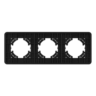 049713 - Рамка стеклянная FRM-OMALI-SFGS-3-BK (Arlight, -)