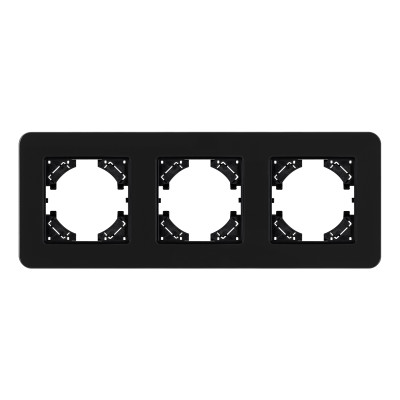 049713 - Рамка стеклянная FRM-OMALI-SFGS-3-BK (Arlight, -)