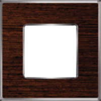 FD01311WCB Fede Vintage Wood Рамка 1-ная, Wenge-Bright Chrome