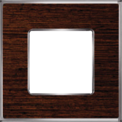 FD01311WCB Fede Vintage Wood Рамка 1-ная, Wenge-Bright Chrome