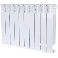 STOUT Space 500 10 секций радиатор биметаллический нижнее правое подключение RAL9016