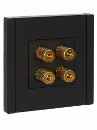 FORTE&PIANO Аудиорозетка 4-мест. FP139 чер. IEK, FP-S40-K02