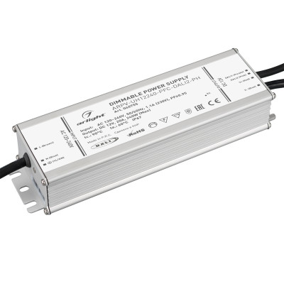 Блок питания ARPV-UH12240-PFC-DALI2-PH (12V, 20A, 240W) (Arlight, IP67 Металл, 7 лет), 040755