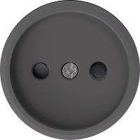 Donel D16 матовый шоколад Накладка для розетки без заземления, со шторками 16A 250 В~, DO21642