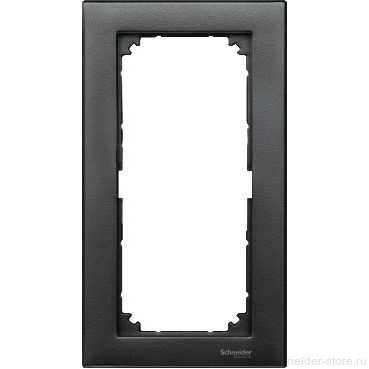 M-Plan Рамка 2-ная без перегородки, антрацит