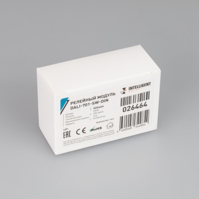 INTELLIGENT ARLIGHT Релейный модуль DALI-701-SW-DIN (BUS, 16A) (IARL, DIN-рейка), 026464