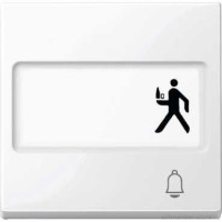 SM Клавиша 1-ная с полем для надписи и с символом «Звонок»,  активно-бел.