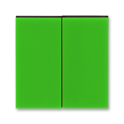 Клавиша двойная перекидная для выкл-ля/кнопки пластик зеленый глянцевая IP20 ABB LEVIT