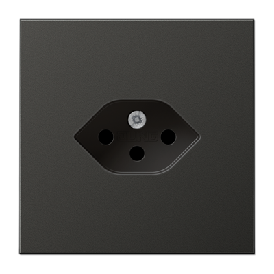 Швейцарская розетка, антрацит, AL1520-13SEVAN