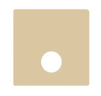 FD0321-A Fede Fede Плата монтажная для механизмов TV/SAT  с 1-м разъемом, бежевая