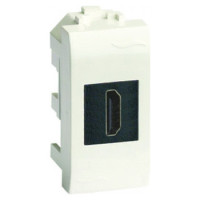 ДКС HDMI розетка, Brava, слон кость, 1 мод., 75100S