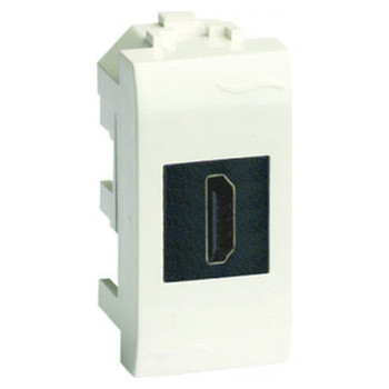 ДКС HDMI розетка, Brava, слон кость, 1 мод., 75100S