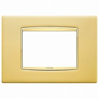 20653.G24 - Vimar Накладка классика для 3 модуля золото глянцевое
