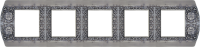 FD01425GR Fede San Remo Рамка 5-ная, Graphite