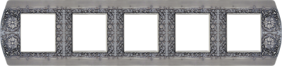FD01425GR Fede San Remo Рамка 5-ная, Graphite