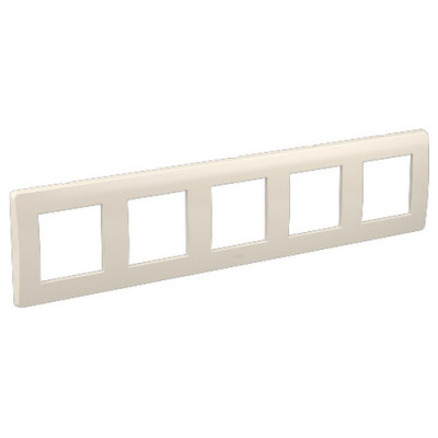 ДКС Рамка на 2+2+2+2+2 модуля (пятиместная), слоновая кость, RAL9001, 75015O
