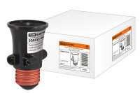 Патрон-розетка карболитовый, Е27, черный, TDM Electric, SQ0335-0022