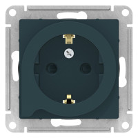 ATN000847 - AtlasDesign РОЗЕТКА с заземлением со шторками с выталк., 16А, механизм, ИЗУМРУД ATN000847 - AtlasDesign РОЗЕТКА с заземлением со шторками с выталк., 16А, механизм, ИЗУМРУД