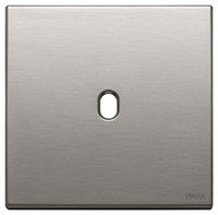 Vimar Накладка Vintage, 2 модуля на 1 выключатель, металл  никель матовый, 22672.1.11