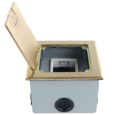 Donel Лючок в пол 3 мод. (1 мод. 45х45 мм. + 1 мод. 22.5х45 мм.), латунь, (с уст. набором), DFB3MSBR