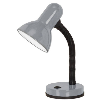 90977 Настольная лампа BASIC 1, 1X40W (E27), H300, серебристый