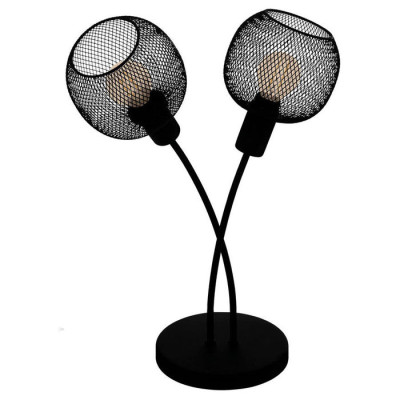 43376 Настол. лампа WRINGTON 1, 2X40W(E14), L305, B195, H405, осн.?145, сталь, черный