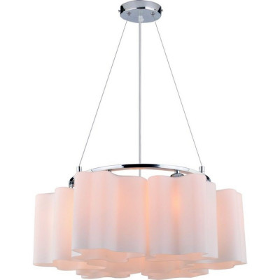 Arte Lamp SERENATA, Люстра, цвет арматуры - ХРОМ, цвет плафона/декора - БЕЛЫЙ, 6х40W E27, A3479SP-6CC