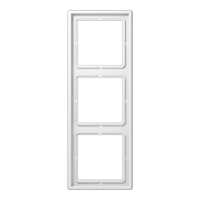 Рамка для вертикальной и горизонтальной установки, 3 поста; дюропласт; белый; LS990, LS983WW