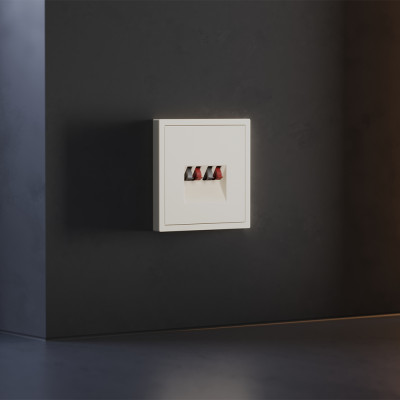 Накладка для розетки акустической 4-местной , S70 (хлопок), VLS001513