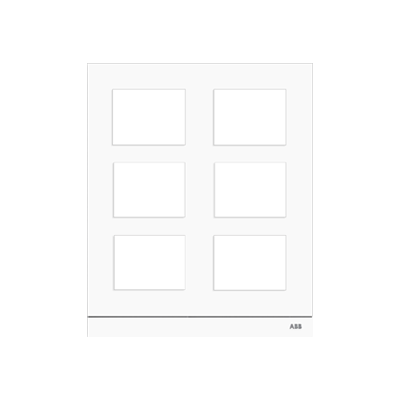 51025CF-W - Рамка станции вызова, размер 2/3, серебристый