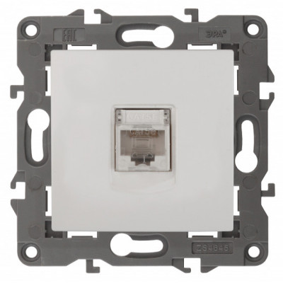 ЭРА 14-3107-01 Elegance Белый Розетка комп RJ45