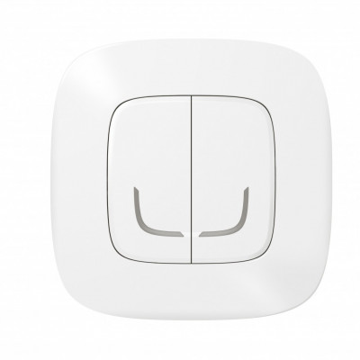 752587 - Valena Allure with NETATMO.Умный беспроводной выключатель 2-клавишный.Цвет Белый