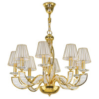 Lightstar 702082 (MD200001-8) Люстра подвесная ALVEARE 8х40W E14 24K ЗОЛОТО (в комплекте)