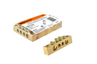 Шина "N" нулевая 8x12мм  4/2 (4 группы/крепеж по краям) TDM Electric, SQ0801-0066