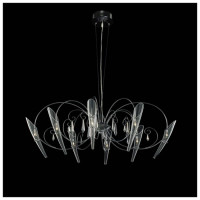 Lightstar 755084 (MD62613-8А) Люстра подв. SCARABEO  8х35W G4 12V ХРОМ хрусталь + стекло (в комплекте)