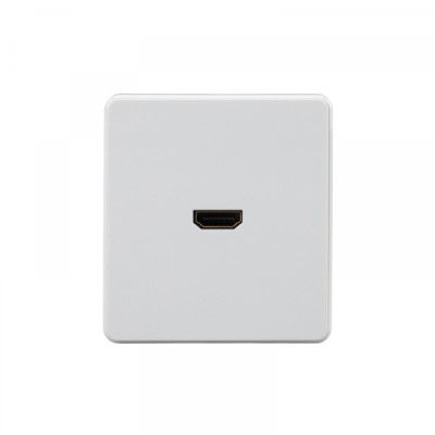 Розетка ROUND HDMI с/у перламутр KRANZ, KR-78-0730-1