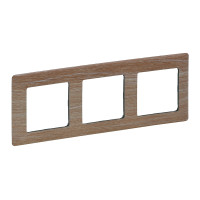 Legrand Valena LIFE.Рамка "Светлое дерево".3-постовая универсальная, 754183 Legrand Valena LIFE.Рамка "Светлое дерево".3-постовая универсальная, 754183