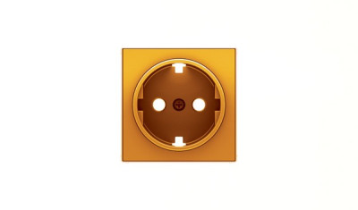 8588 NA - Накладка для розетки SCHUKO, серия SKY, цвет оранжевый