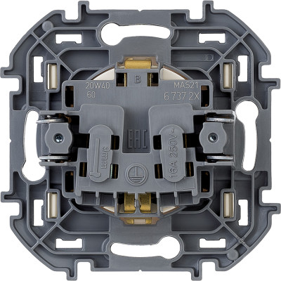 Legrand Розетка с заземлением - Legrand Inspiria - без шторок 16А 250В винтовые зажимы - слоновая кость, 673721