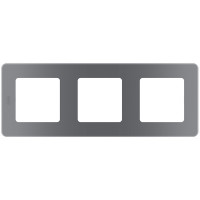 Legrand Рамка 3 поста - Legrand Inspiria - дымчатый, 673957