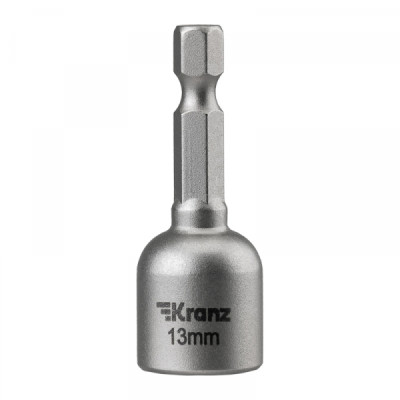 Ключ-насадка магнитная 1/4" 13х48 мм (1 шт./уп.) Kranz, KR-92-0404-1