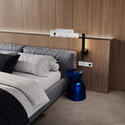 Рамка стеклянная VOLTUM S70 на 4 поста, (белый, стекло), VLS110401