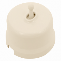 Bironi Кнопка (однотумблерная), пластик, цвет Песочное золото, B1-230-24-PB Bironi Кнопка (однотумблерная), пластик, цвет Песочное золото, B1-230-24-PB