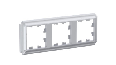 ATN100303 - ATLASDESIGN ANTIQUE 3-постовая РАМКА, универсальная, АЛЮМИНИЙ, Systeme Electric
